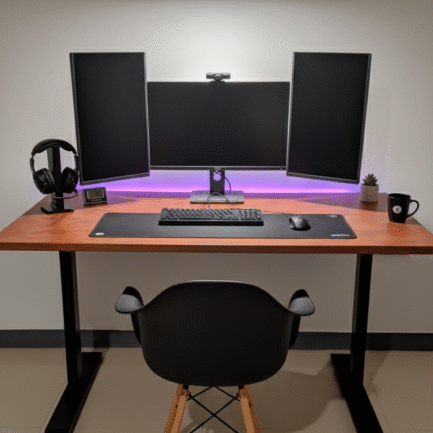 I SHAPE TABLE - COMPUTER TABLE