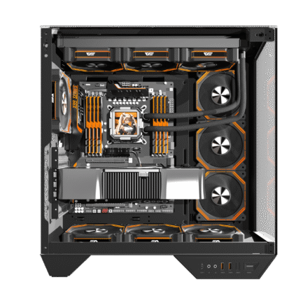 DARK FLASH DY470 BLACK WITH 04 ARGB FANS - DY470 ATX PC Case