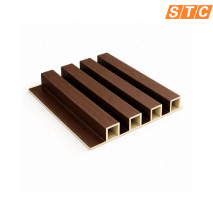 STC Innovative WPC Square Fluted Wall Panel Smoked Walnut