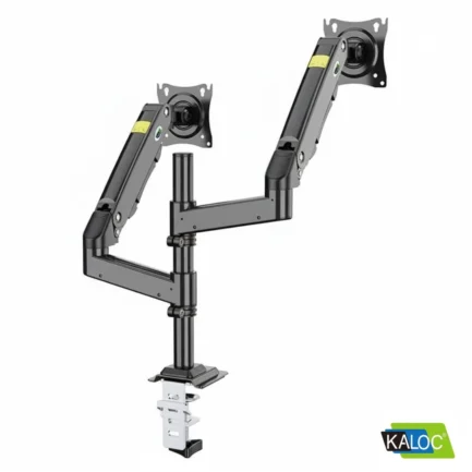 Kaloc DH200 Dual Arm Monitor Mount Stand for 17″ to 35″ Monitors – Black