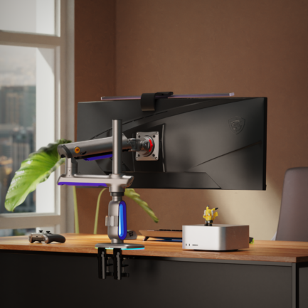NB F7 – Premium Monitor Mount with “Quantum Lift” Technology for 32-60 Inch Monitors