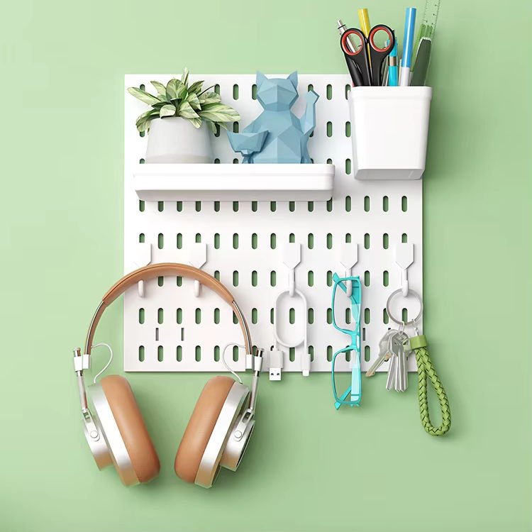 Pegboard Sri Lanka, Wall Organizer, PC Setup Accessories, Minimalist Wall Decor, Desk Organization, RoomVibe, Stealth Black Setup, Snow White Setup