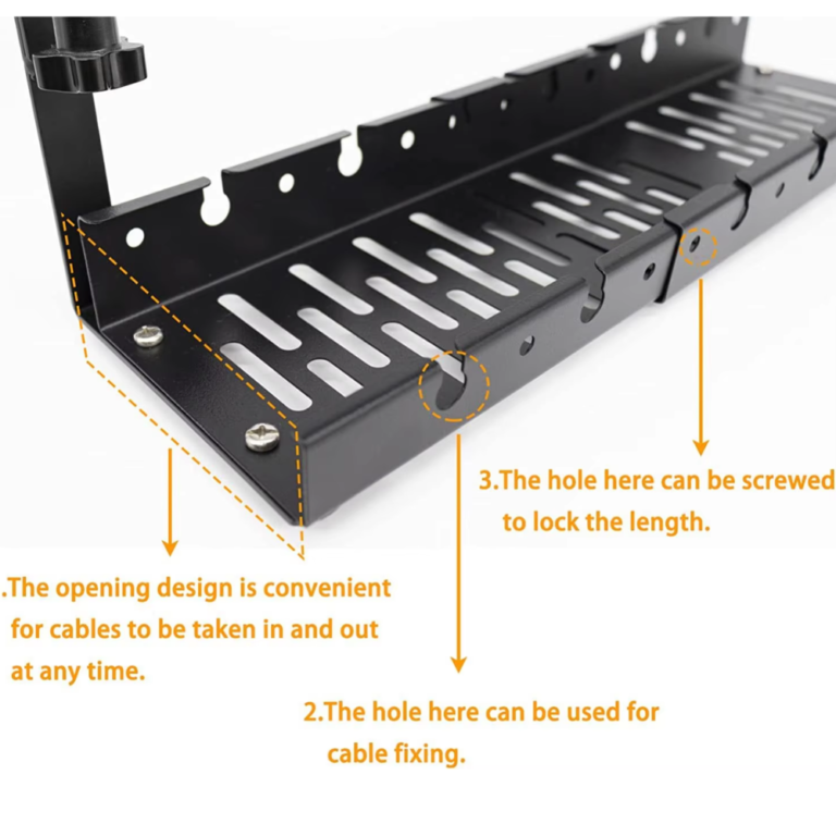 DESCRAB Heavy-Duty Under-Desk Cable Management Tray