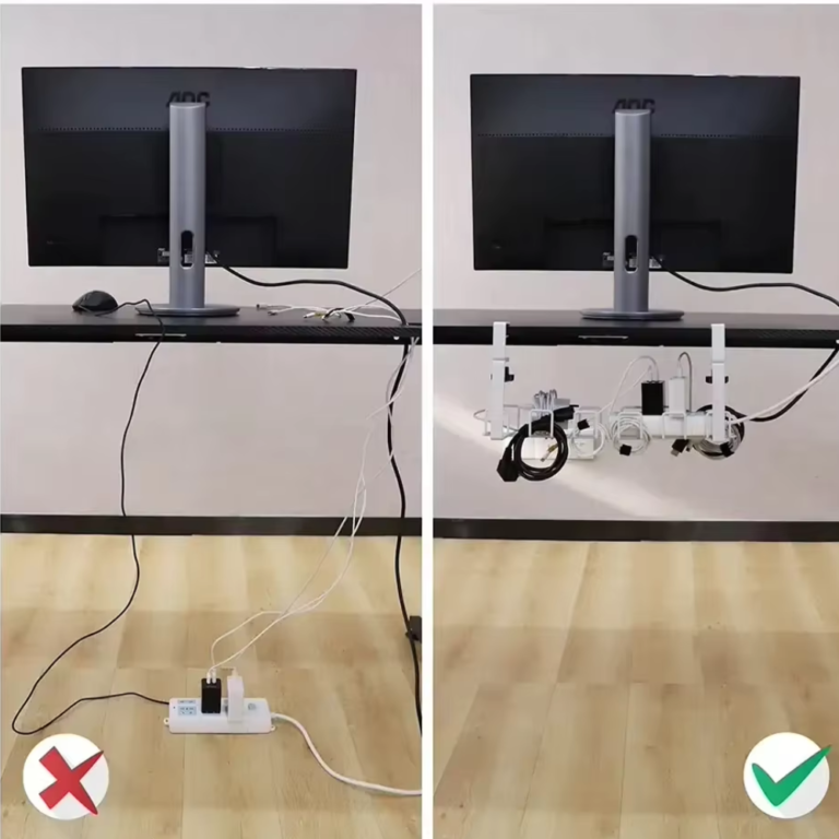 DESCRAB Heavy-Duty Under-Desk Cable Management Tray