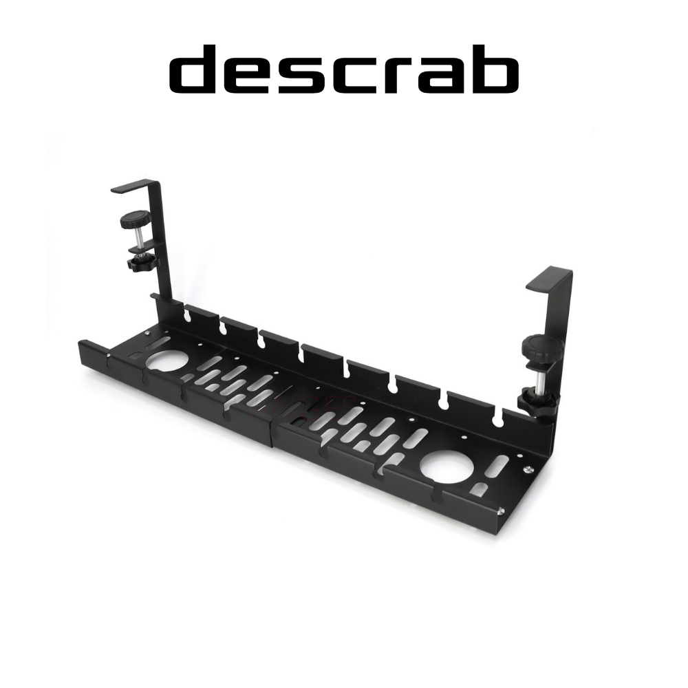 DESCRAB Heavy-Duty Under-Desk Cable Management Tray for Clean PC Setup in Sri Lanka